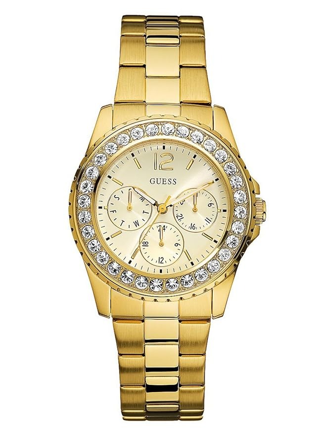 guess round 37mm white dial analog women watch u12005l1m guess round 37mm white dial analog women watch u12005l1m