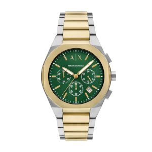 armani exchange analog gray dial men's stainless steel watch ax4184