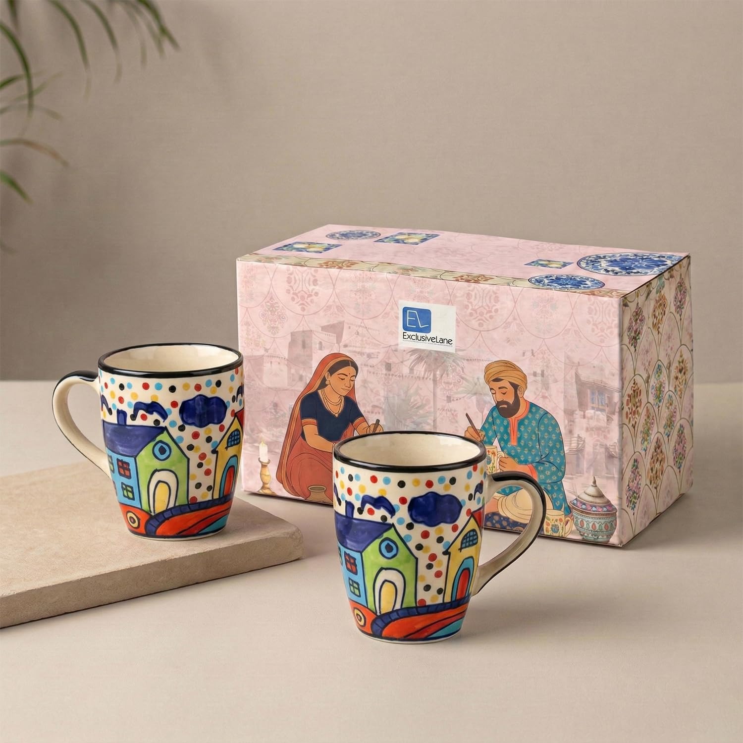exclusivelane 'the hut jumbo cuppas' ceramic coffee mugs set of 2 (270 ml, microwave safe, dishwasher safe, hand painted) | ceramic coffee mug coffee cup set of 2 tea mugs set tea cups ceramic mugs exclusivelane 'the hut jumbo cuppas' ceramic coffee mugs set of 2 (270 ml, microwave safe, dishwasher safe, hand painted) | ceramic coffee mug coffee cup set of 2 tea mugs set tea cups ceramic mugs